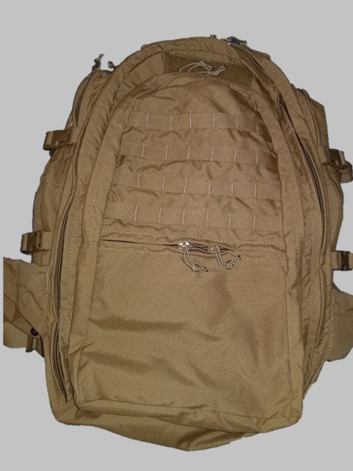coyote - 40 liter backpack - hiking backpack - emergency packs - survival packs - bugout bag - 500 D - framed hiking pack - hiking equipment - outdoor life - internal frame - usa made - American made - rock ape - bigfoot - backpack - overland - e3 overland - overlander - back country gear- off road - offroad