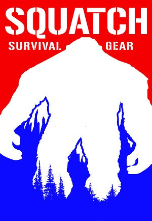 red white and blue sticker - bigfoot sticker - sasquatch sticker - i believe sticker