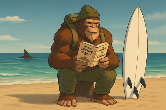Bitten by a shark while surfing, Leanne survives a brutal attack. Learn survival tips from Against the Odds Chapter 6 and gear up with Squatch Survival Gear.