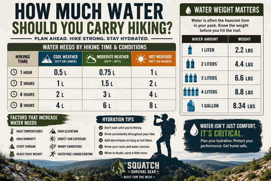Water is often the heaviest item in your pack