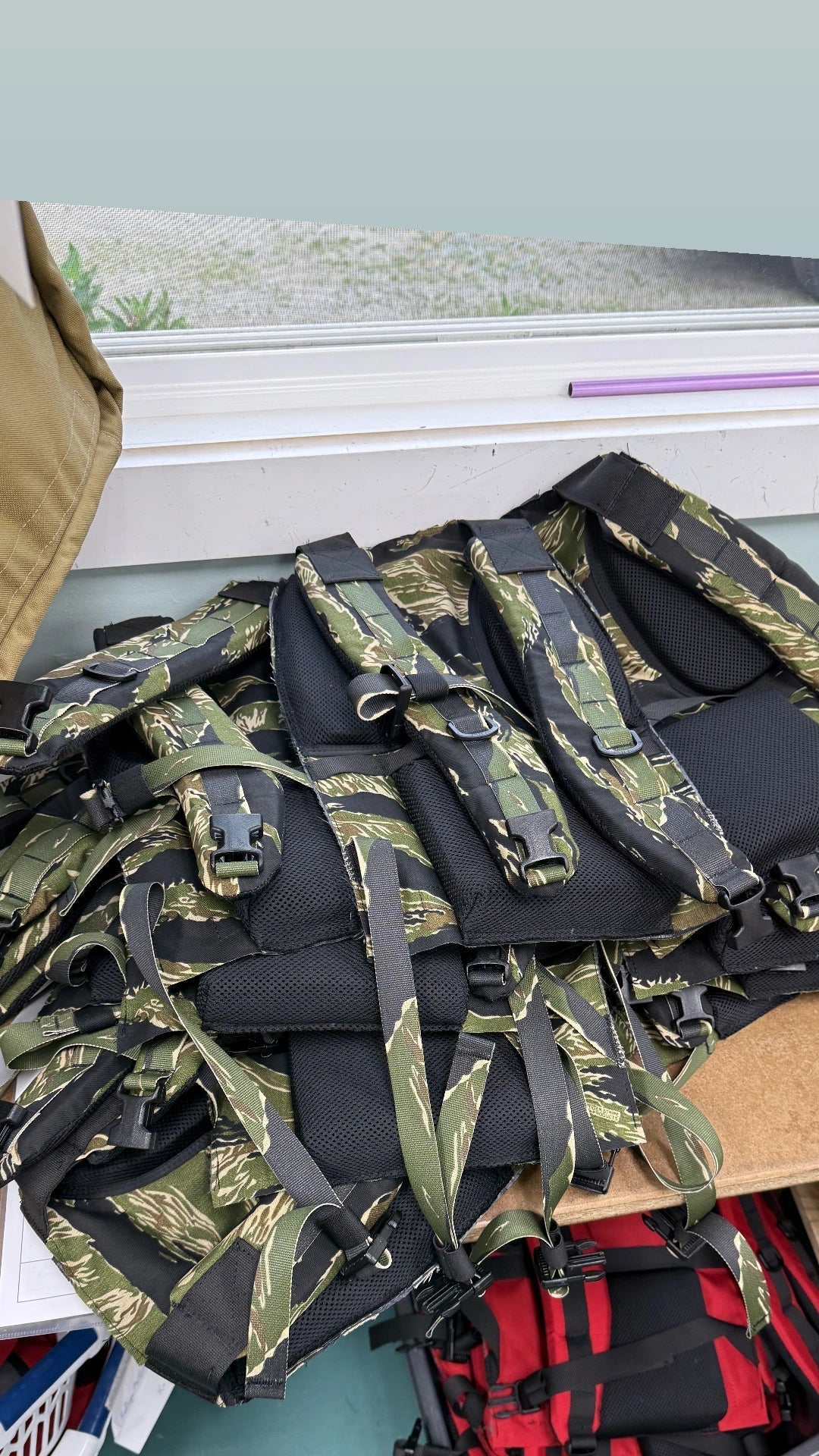Squatch Survival Gear Mothman Backpack in Vietnam Tiger Stripe—Berry-compliant, American-made tactical pack for jungle operations, EDC, and travel.