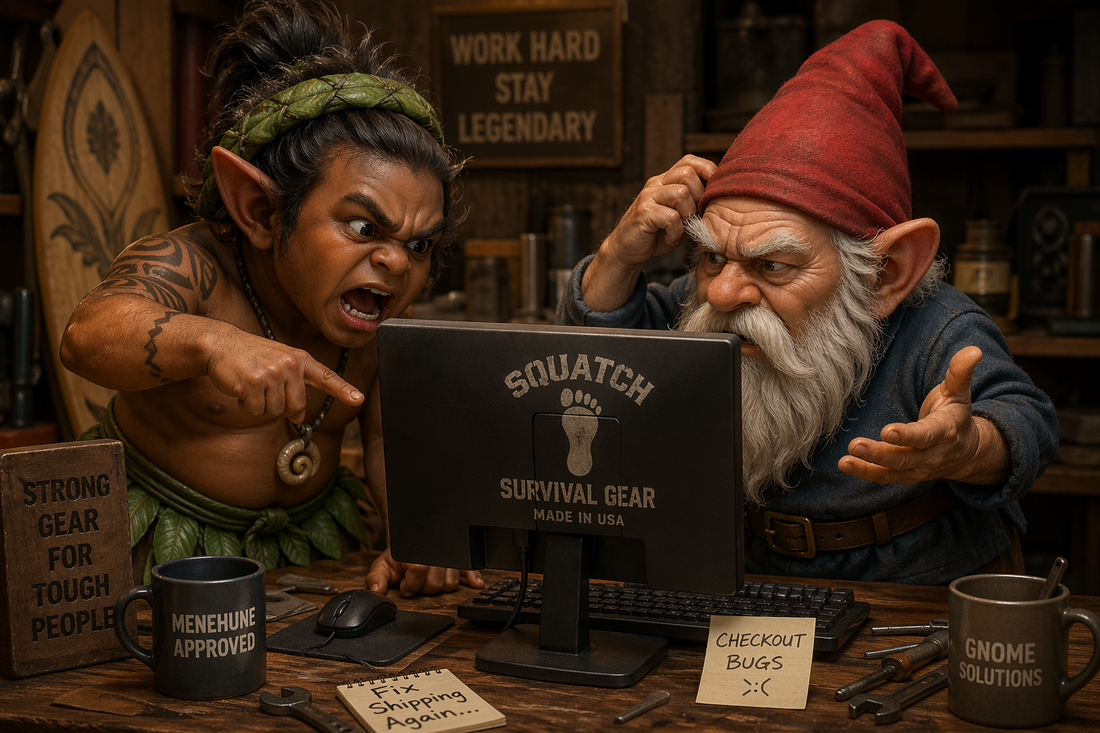 squatch survival gear american made packs and website growth