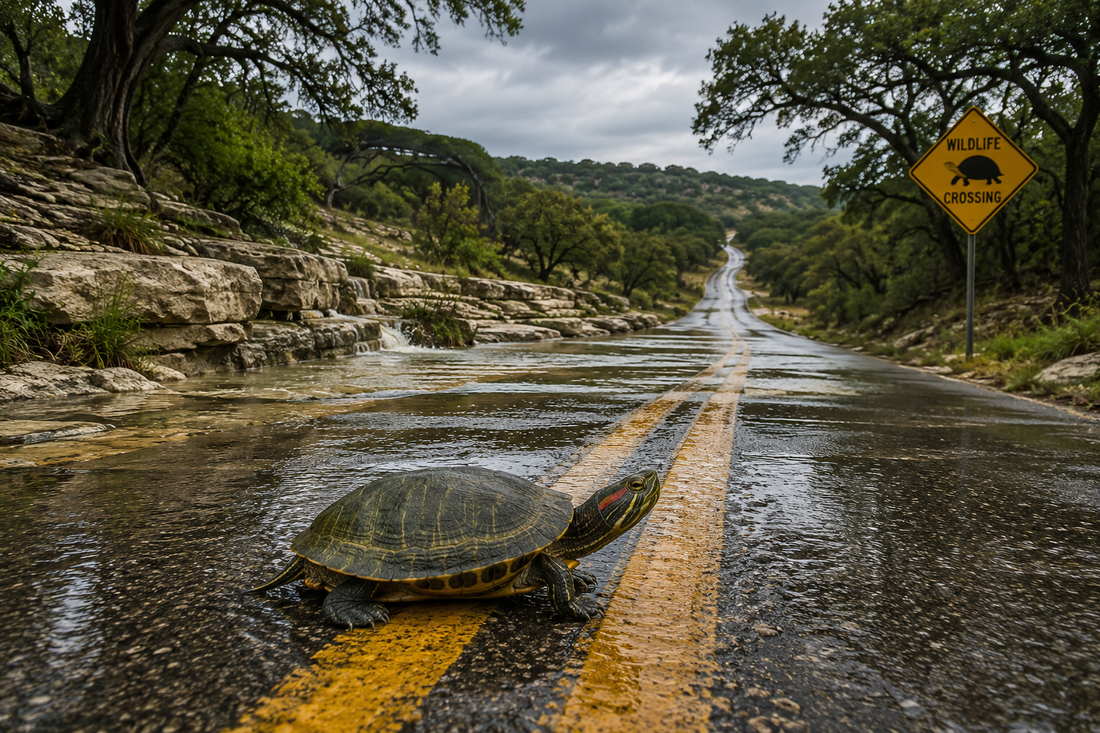Helping a Turtle Cross the Road: