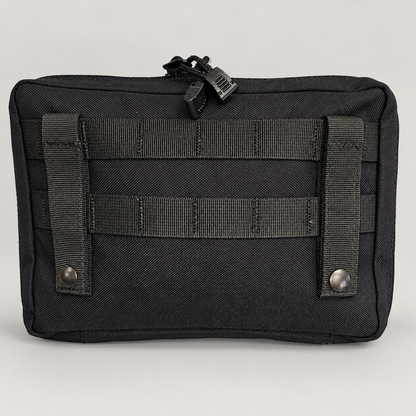 Rear of Squatch Admin Pouch with PALS/MOLLE attachment straps