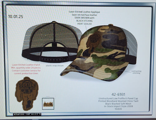 Wear the Wild | Squatch Survival Gear M81 Camo Trucker Hat