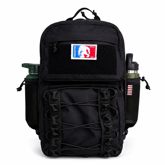rougarou Backpack - cusomizable interior - hook and loop interior 
