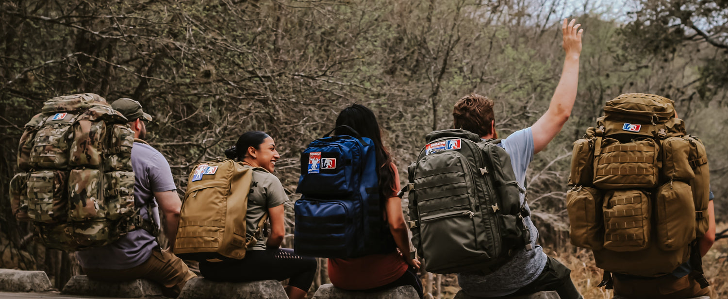 Squatch Survival Gear backpacks - made in the USA backpacks - veteran owned small business - made in america gear - multicam - coyote - navy - rangergreen backpack - small to massive backpacks