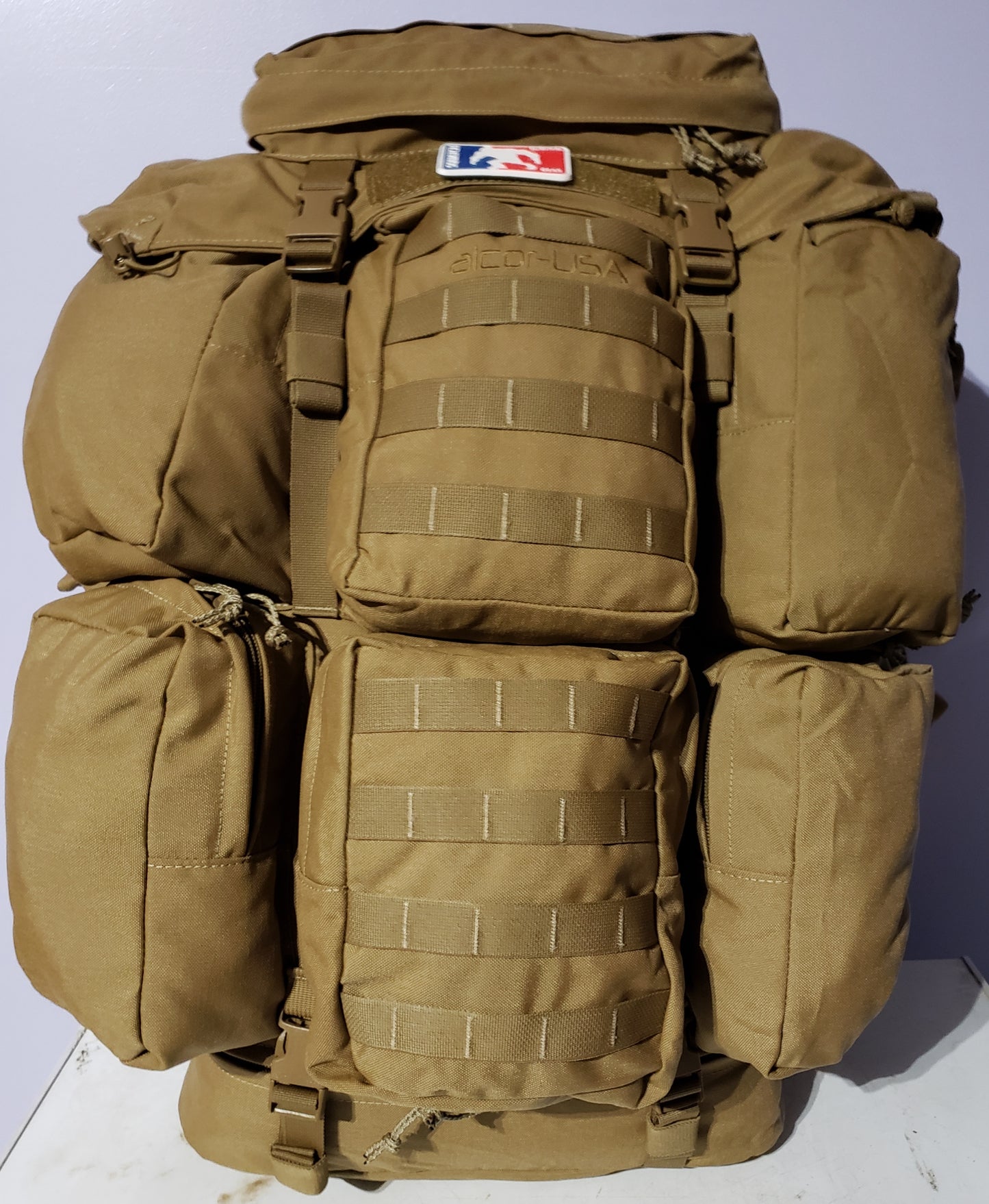 sasquatch - bigfoot -BACK PACK - ruck sack - backpack - rucksack - ruck - military style - tactical pack - black tactical - usa made gear - us - civilian pack - overland - outdoor - contingency - resiliency - self reliance - camping - hunting - off grid - survial pack - emergency pack - travel pack - internal frame  - biden - yolo - fomo
