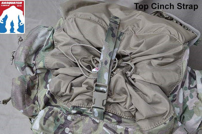 Pack  closure strap - interior pack shot - Yowie Ruck sack. - SquatchSurvivalGear