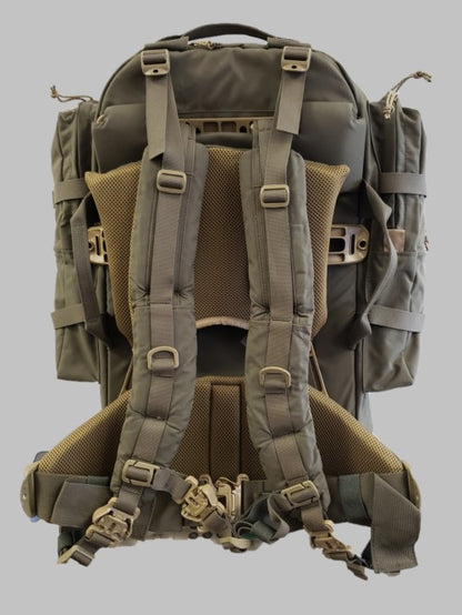 ranger Green backpack - framed pack - back country gear - outdoor camping - backpack - tactical gear - tactical kit - survival offgrid survival  - pack - survival hunting gear - internet packs - squatch survival gear - made in america packs - made in the usa - tactical pack