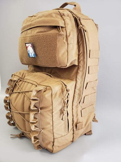 coyote tactical assaulte pack - pack - backpack - travel bag - non tactical packpack - hiking pack - rougarou - squatch survival gear - customizable 